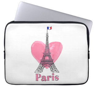 Ich liebe Paris Eiffelturm Frankreich Geschenk Laptopschutzhülle
