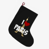 Ich liebe Paris, Eiffelturm, Großer Weihnachtsstrumpf (Vorderansicht (hängend))