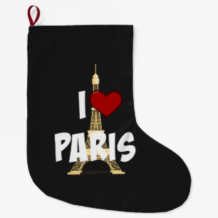 Ich liebe Paris, Eiffelturm, Großer Weihnachtsstrumpf
