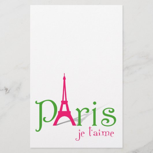 Ich liebe Paris Flyer (Vorne)