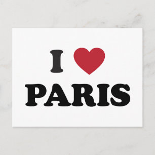 Ich liebe Paris Frankreich Postkarte