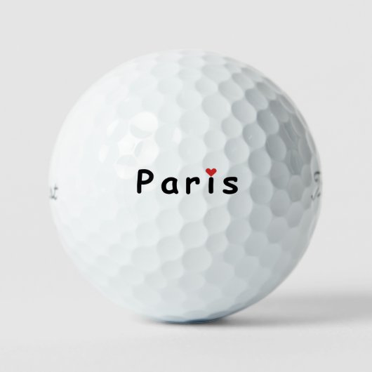 Ich liebe Paris Golfball (Vorderseite)