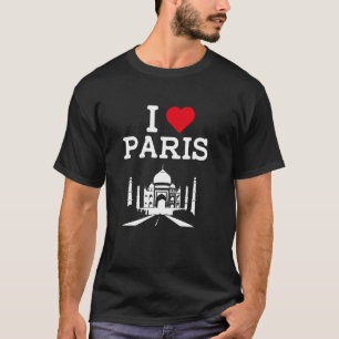 Ich liebe Paris Indisches Wahrzeichen Lustiger Str T-Shirt
