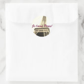 Ich Liebe Paris! Je t'aime Paris! Runder Aufkleber (Tasche)