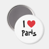 Ich liebe Paris Magnet (Vorderseite/Rückseite)