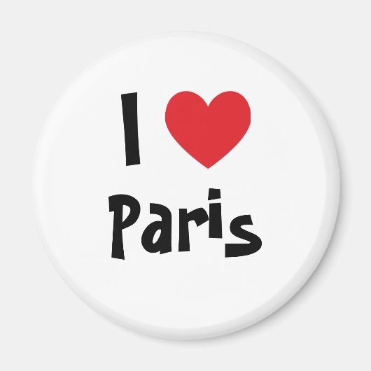 Ich liebe Paris Magnet (Vorne)