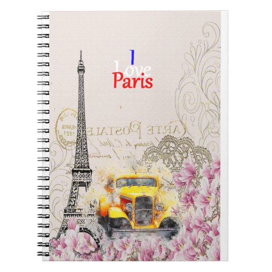 Ich liebe Paris Notizblock (Vorderseite)