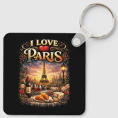 Ich liebe Paris Schlüsselanhänger (Rückseite)