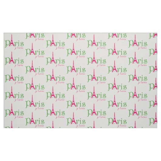 Ich liebe Paris Stoff (Fat Quarter (45,7 x 55,9 cm))