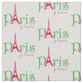 Ich liebe Paris Stoff (Muster)
