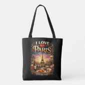 Ich liebe Paris Tasche (Rückseite)