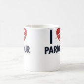 Ich liebe Parkour Wandlauf Traceur Training Spring Kaffeetasse (Mittel)