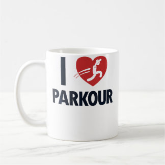 Ich liebe Parkour Wandlauf Traceur Training Spring Kaffeetasse