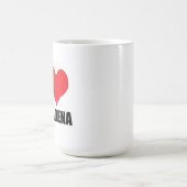 Ich liebe Pasadena Kaffeetasse (Mittel)