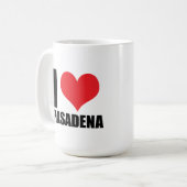 Ich liebe Pasadena Kaffeetasse (Vorderseite Links)