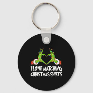 Ich Liebe passt Weihnachten, aber ich Paare nicht Schlüsselanhänger