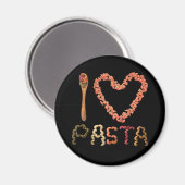 Ich liebe Pasta Magnet (Vorderseite/Rückseite)