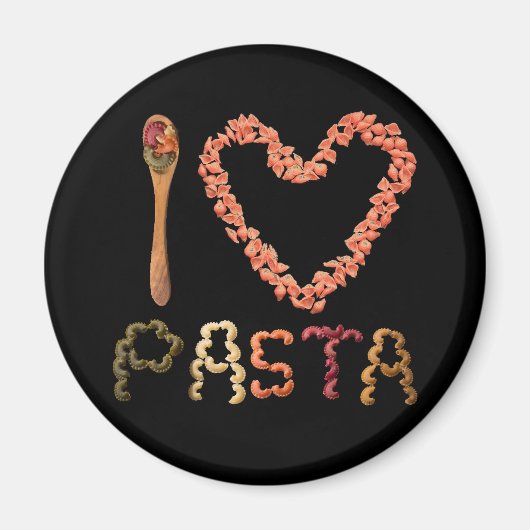 Ich liebe Pasta Magnet (Vorne)