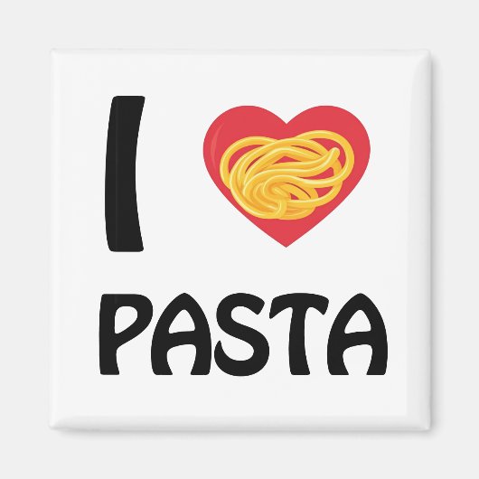 Ich liebe Pasta Magnet (Vorne)