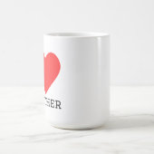 Ich liebe Pate Kaffeetasse (Mittel)