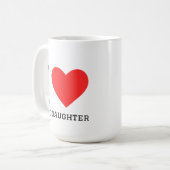 Ich liebe Patentochter Kaffeetasse (Vorderseite Links)