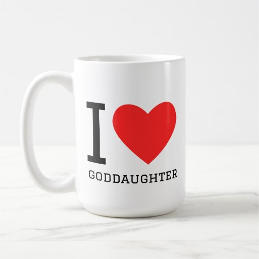 Ich liebe Patentochter Kaffeetasse (Links)