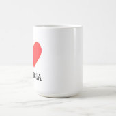 Ich liebe Patricia Kaffeetasse (Mittel)