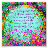 Ich Liebe People Inspirivity Foto Print (Vorne)