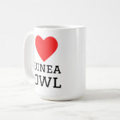 Ich liebe Perlhühner Kaffeetasse (Vorderseite Links)