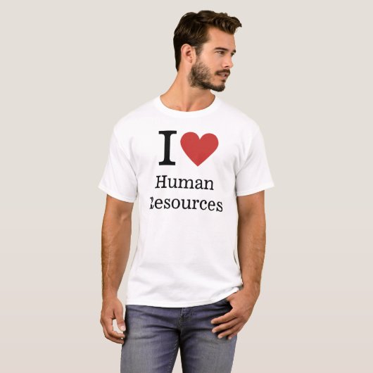 Ich ❤️ Liebe Personalwesen T-Shirt (Vorne ganz)