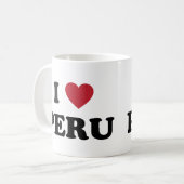 Ich liebe Peru Kaffeetasse (Vorderseite Links)