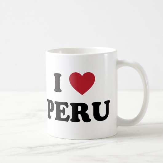 Ich liebe Peru Kaffeetasse (Rechts)