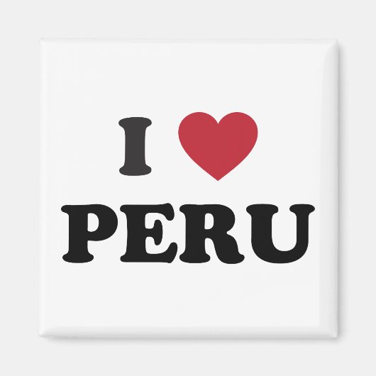 Ich liebe Peru Magnet (Vorne)