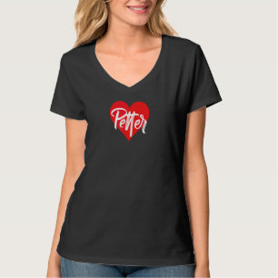 Ich Liebe Petter Vorname  Liebe Herz T-Shirt