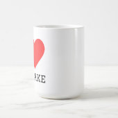 Ich liebe Pfannkuchen Kaffeetasse (Mittel)