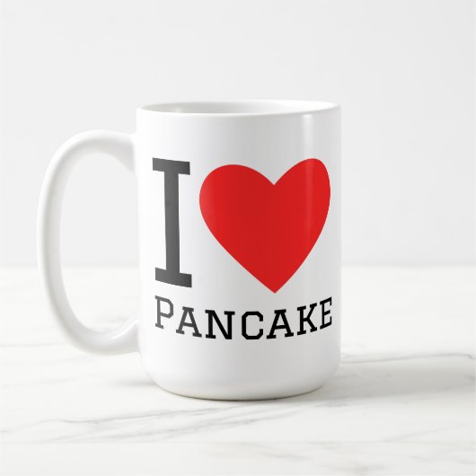 Ich liebe Pfannkuchen Kaffeetasse (Links)