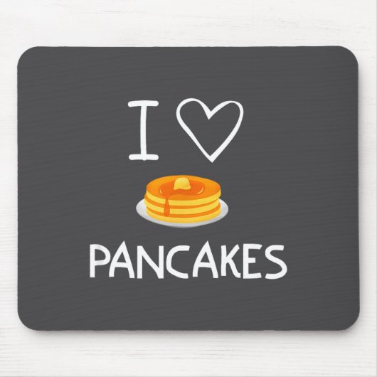 Ich liebe Pfannkuchen, Lustig, Witze, Sarkastisch, Mousepad (Vorne)