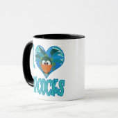 Ich liebe Pfauen Tasse (Vorderseite Links)