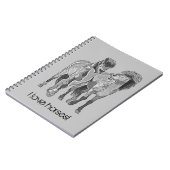 Ich Liebe Pferde! Niedliche isländische Ponys Notizblock (Linke Seite)