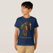 Ich liebe Pferde T-Shirt (Vorne ganz)
