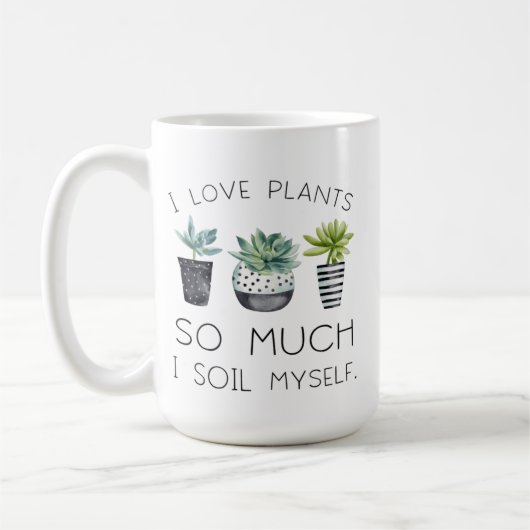 Ich Liebe Pflanze so viel Kaffeetasse (Links)