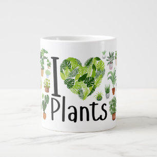 Ich liebe Pflanzen Jumbo-Mug Jumbo-Tasse