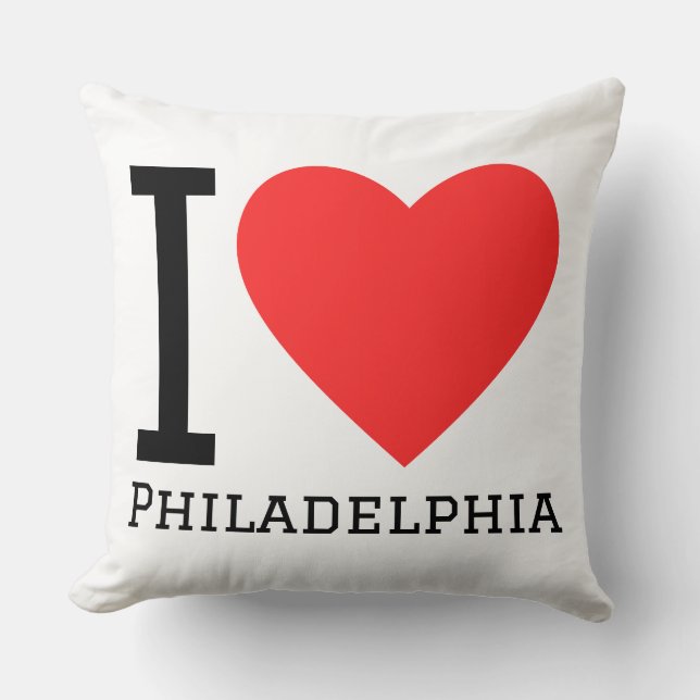 Ich liebe Philadelphia  Kissen (Vorderseite)