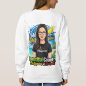 Ich liebe Philippinen Sweatshirt (Rückseite)
