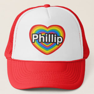 Ich Liebe Phillip. Ich Liebe dir Phillip. Herz Truckerkappe