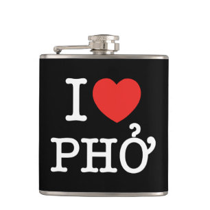 Ich liebe Pho Flachmann
