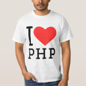 Ich liebe PHP  T-Shirt (Vorderseite)