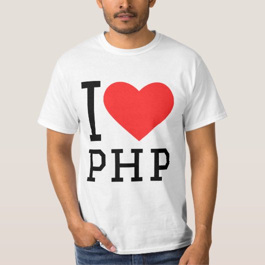 Ich liebe PHP T-Shirt (Vorderseite)