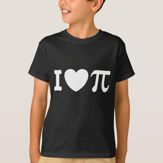Ich liebe PI T-Shirt (Vorderseite)