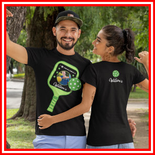 Ich liebe Pickleball Grüner Schläger Hübsche Sport Tri-Blend Shirt